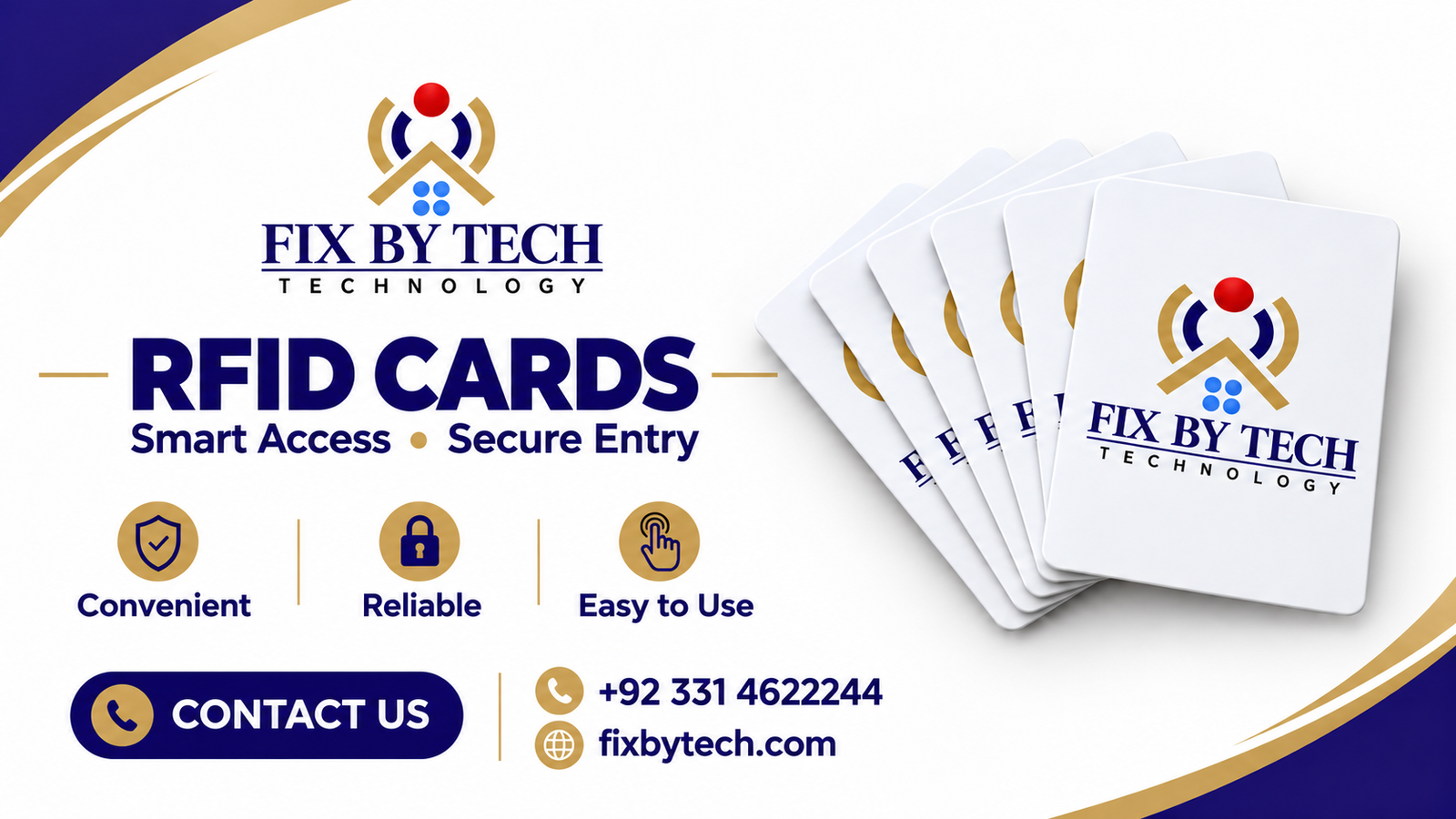 Fix By Tech Technology RFID cards for smart access and secure entry, featuring convenient, reliable, and easy-to-use RFID security solutions